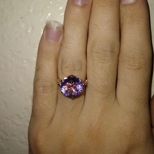 Sleeping beauty rose de france amethyst ring